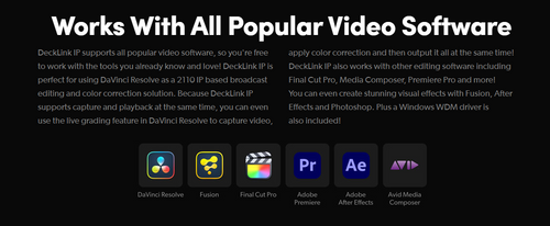 Blackmagic Decklink IP HD Capture and playback card Blackmagic Decklink IP HD Capture and playback card